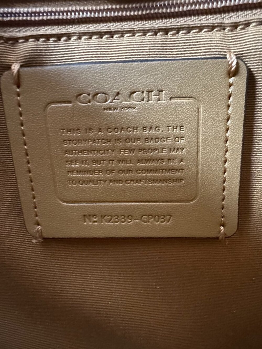 Coach Denim Blue/Gray Color Thea Tote Bag #K2339-CP037 *NWT* - Picture 8 of 12